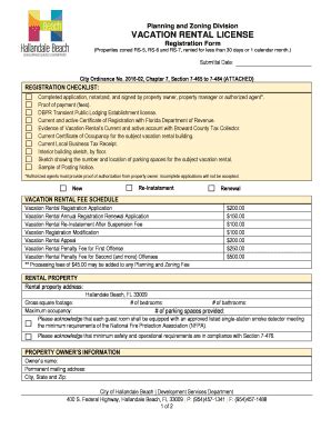 hallandale beach permit forms.